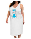 Cute Easter Bunny - Blue Adult Tank Top Dress Night Shirt by TooLoud-Night Shirt-TooLoud-White-One-Size-Davson Sales