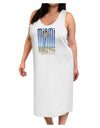 Miami Beach View Mirage Adult Tank Top Dress Night Shirt-Night Shirt-TooLoud-White-One-Size-Adult-Davson Sales