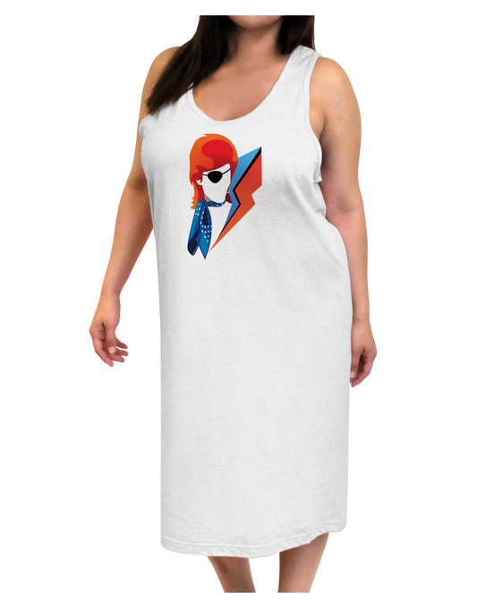 The Glam Rebel Adult Tank Top Dress Night Shirt-Night Shirt-TooLoud-White-One-Size-Adult-Davson Sales