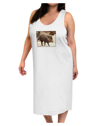 Little Javelina Adult Tank Top Dress Night Shirt-Night Shirt-TooLoud-White-One-Size-Adult-Davson Sales