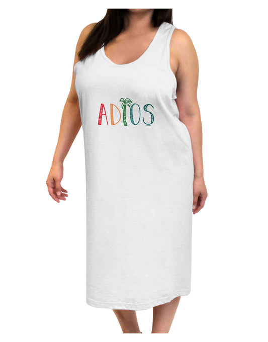 Adios Adult Tank Top Dress Night Shirt-Night Shirt-TooLoud-White-One-Size-Adult-Davson Sales
