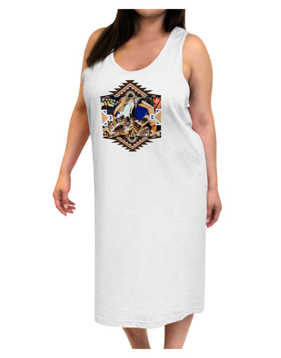 Native American Dancer 1 Adult Tank Top Dress Night Shirt-Night Shirt-TooLoud-White-One-Size-Adult-Davson Sales