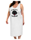 My Dog is my Valentine Black Adult Tank Top Dress Night Shirt-Night Shirt-TooLoud-White-One-Size-Adult-Davson Sales