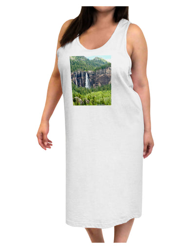 Beautiful Cliffs Nature Adult Tank Top Dress Night Shirt by-Night Shirt-TooLoud-White-One-Size-Adult-Davson Sales