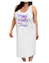 Happy Mother's Day Design Adult Tank Top Dress Night Shirt by TooLoud-Night Shirt-TooLoud-White-One-Size-Davson Sales