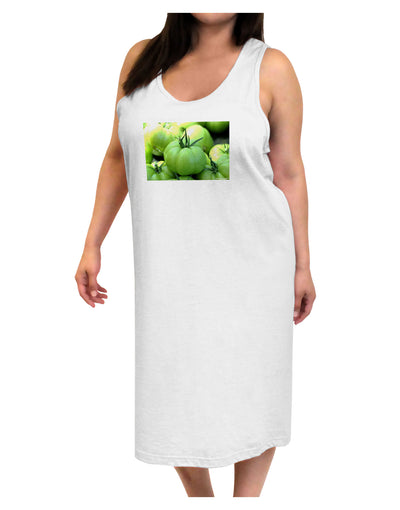 Buy Local - Green Tomatoes Adult Tank Top Dress Night Shirt-Night Shirt-TooLoud-White-One-Size-Adult-Davson Sales