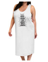 Keep Calm and Wash Your Hands Adult Tank Top Dress Night Shirt White T