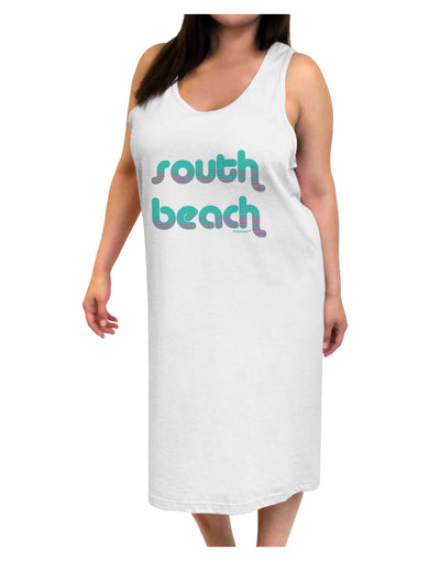 South Beach Color Scheme Design Adult Tank Top Dress Night Shirt by TooLoud-Night Shirt-TooLoud-White-One-Size-Davson Sales