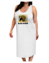 Black Bear Watercolor Adult Tank Top Dress Night Shirt-Night Shirt-TooLoud-White-One-Size-Adult-Davson Sales