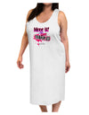 Move It Or Get Trampled Adult Tank Top Dress Night Shirt-Night Shirt-TooLoud-White-One-Size-Davson Sales