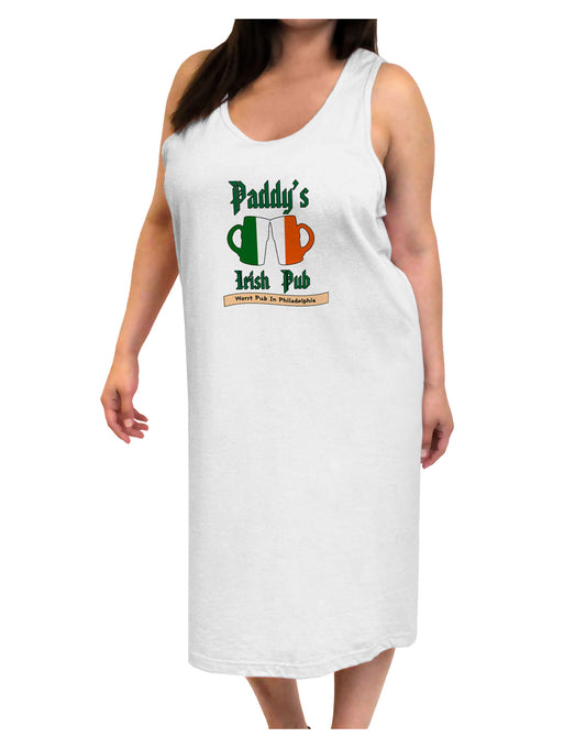 Paddy's Irish Pub Adult Tank Top Dress Night Shirt by TooLoud-Night Shirt-TooLoud-White-One-Size-Davson Sales