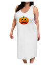 Jack-O-Lantern Watercolor Adult Tank Top Dress Night Shirt-Night Shirt-TooLoud-White-One-Size-Adult-Davson Sales