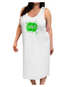 Rave Splatter Green Adult Tank Top Dress Night Shirt-Night Shirt-TooLoud-White-One-Size-Adult-Davson Sales