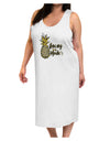 Vacay Mode Pinapple Adult Tank Top Dress Night Shirt-Night Shirt-TooLoud-White-One-Size-Adult-Davson Sales