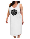 Autism Awareness - Cube B & W Adult Tank Top Dress Night Shirt-Night Shirt-TooLoud-White-One-Size-Adult-Davson Sales