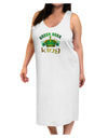 Green Beer King Adult Tank Top Dress Night Shirt-Night Shirt-TooLoud-White-One-Size-Adult-Davson Sales