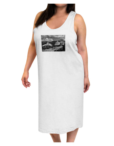 CO Mountain Forest Scene Adult Tank Top Dress Night Shirt-Night Shirt-TooLoud-White-One-Size-Adult-Davson Sales