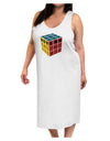Autism Awareness - Cube Color Adult Tank Top Dress Night Shirt-Night Shirt-TooLoud-White-One-Size-Adult-Davson Sales