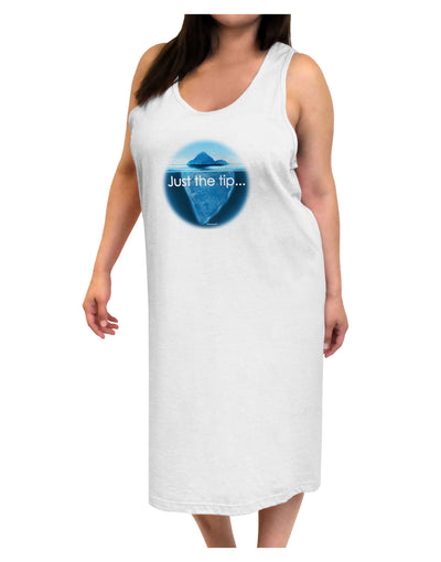 Iceberg Just the Tip Adult Tank Top Dress Night Shirt-Night Shirt-TooLoud-White-One-Size-Adult-Davson Sales