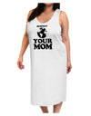 Respect Your Mom - Mother Earth Design Adult Tank Top Dress Night Shirt-Night Shirt-TooLoud-White-One-Size-Adult-Davson Sales