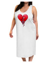 Crumbling Broken Heart Adult Tank Top Dress Night Shirt by-Night Shirt-TooLoud-White-One-Size-Adult-Davson Sales