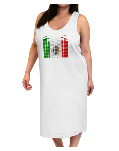 Mexican Flag Levels - Cinco De Mayo Adult Tank Top Dress Night Shirt-Night Shirt-TooLoud-White-One-Size-Adult-Davson Sales