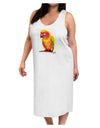 Sun Conure Parrot Watercolor Adult Tank Top Dress Night Shirt-Night Shirt-TooLoud-White-One-Size-Adult-Davson Sales