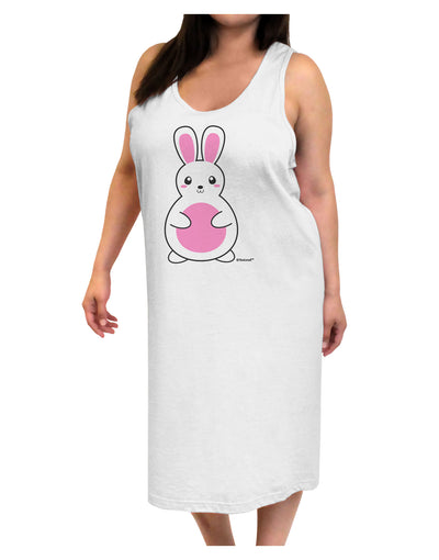 Cute Easter Bunny - Pink Adult Tank Top Dress Night Shirt by TooLoud-Night Shirt-TooLoud-White-One-Size-Davson Sales