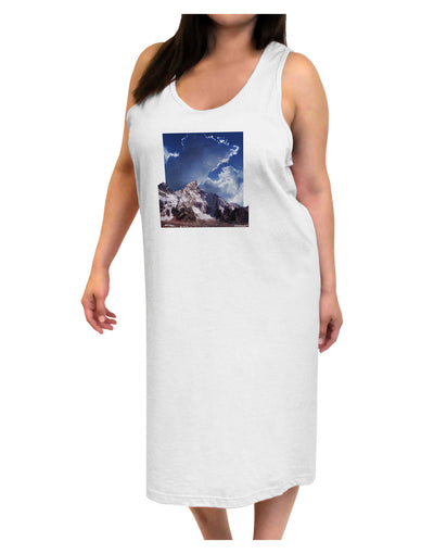 Mountain Pop Out Adult Tank Top Dress Night Shirt by TooLoud-Night Shirt-TooLoud-White-One-Size-Davson Sales