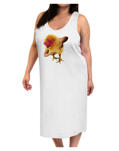 Bro Chick Adult Tank Top Dress Night Shirt-Night Shirt-TooLoud-White-One-Size-Davson Sales