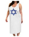 Jewish Star of David Adult Tank Top Dress Night Shirt by TooLoud-Night Shirt-TooLoud-White-One-Size-Davson Sales