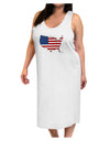 United States Cutout - American Flag Design Adult Tank Top Dress Night Shirt by TooLoud-Night Shirt-TooLoud-White-One-Size-Davson Sales