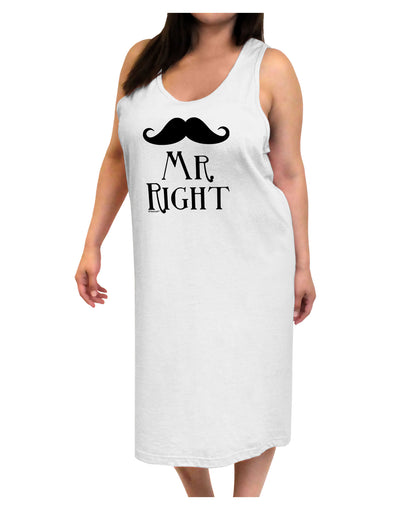 Mr Right Adult Tank Top Dress Night Shirt-Night Shirt-TooLoud-White-One-Size-Davson Sales