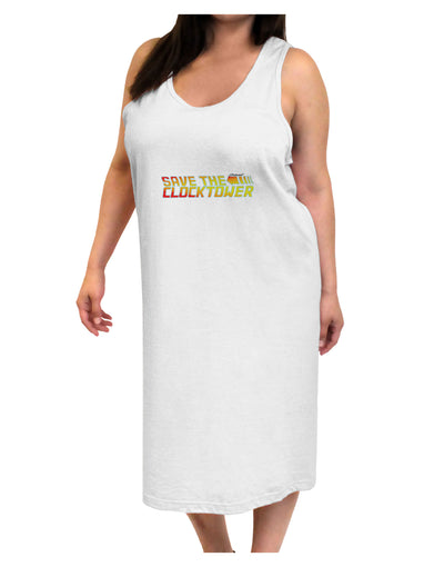 Save The Clock Tower Adult Tank Top Dress Night Shirt by TooLoud-Night Shirt-TooLoud-White-One-Size-Davson Sales