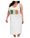 Distressed Irish Flag - Flag of Ireland Adult Tank Top Dress Night Shirt-Night Shirt-TooLoud-White-One-Size-Davson Sales