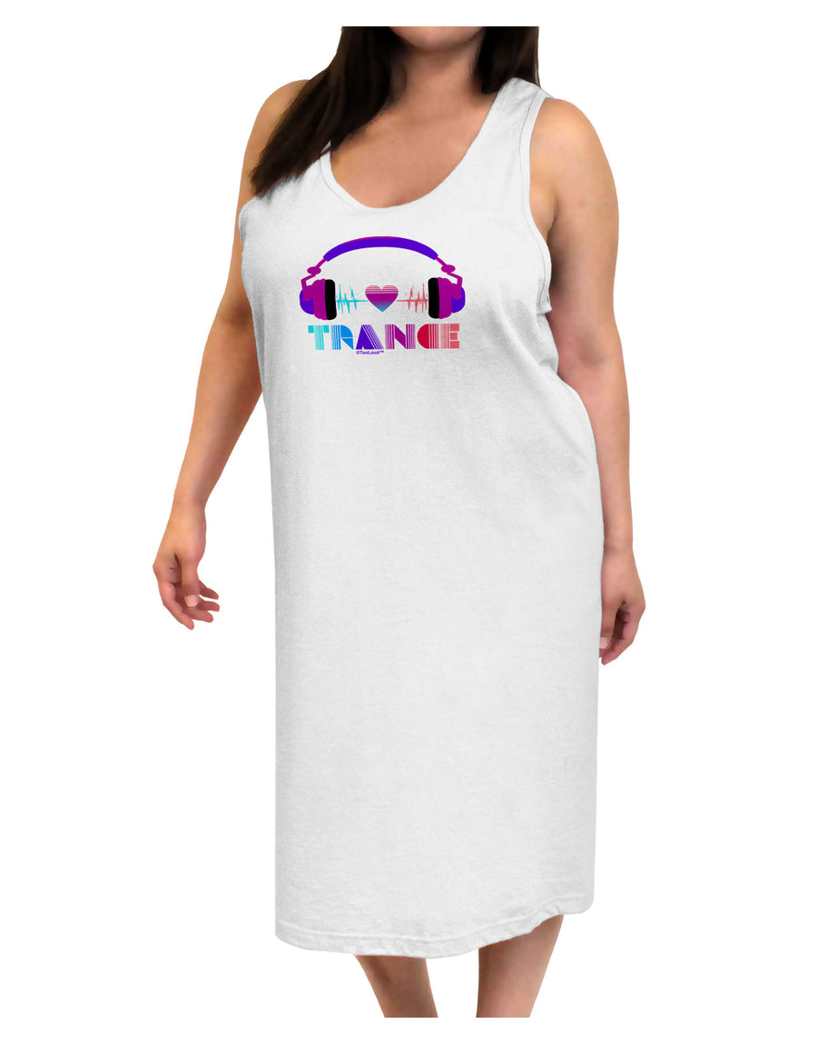 Heart Trance Adult Tank Top Dress Night Shirt-Night Shirt-TooLoud-White-One-Size-Adult-Davson Sales