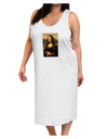 Mona Painting Adult Tank Top Dress Night Shirt-Night Shirt-TooLoud-White-One-Size-Davson Sales