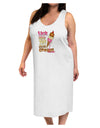 Lick Me Till Ice Cream Adult Tank Top Dress Night Shirt-Night Shirt-TooLoud-White-One-Size-Davson Sales