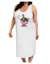 TooLoud Matching Pho Eva Pink Pho Bowl Adult Tank Top Dress Night Shirt-Night Shirt-TooLoud-White-One-Size-Adult-Davson Sales