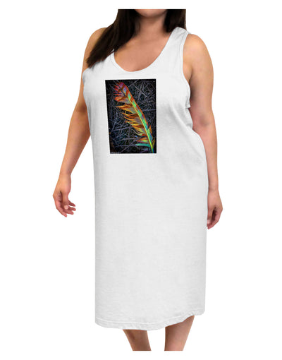 Rainbow Feather Adult Tank Top Dress Night Shirt-Night Shirt-TooLoud-White-One-Size-Adult-Davson Sales