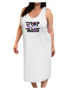 Drop The Bass - Drips Speaker Adult Tank Top Dress Night Shirt-Night Shirt-TooLoud-White-One-Size-Davson Sales