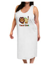 Cute Taco Lion Text Adult Tank Top Dress Night Shirt-Night Shirt-TooLoud-White-One-Size-Adult-Davson Sales