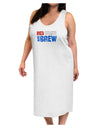 Red White and Brew Color Adult Tank Top Dress Night Shirt by TooLoud-Night Shirt-TooLoud-White-One-Size-Davson Sales