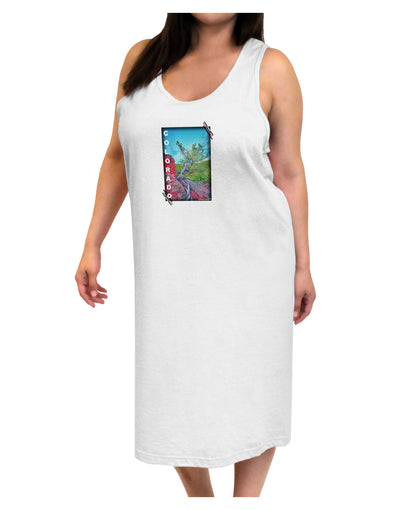 CO Cliffside Tree Text Adult Tank Top Dress Night Shirt-Night Shirt-TooLoud-White-One-Size-Adult-Davson Sales