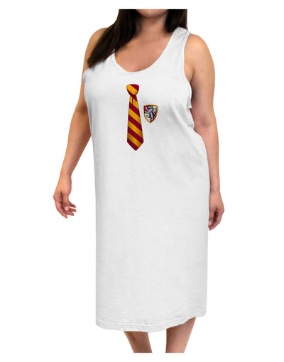 Wizard Tie Red and Yellow Adult Tank Top Dress Night Shirt-Night Shirt-TooLoud-White-One-Size-Adult-Davson Sales