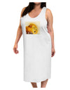 Lion Watercolor 3 Text Adult Tank Top Dress Night Shirt-Night Shirt-TooLoud-White-One-Size-Adult-Davson Sales