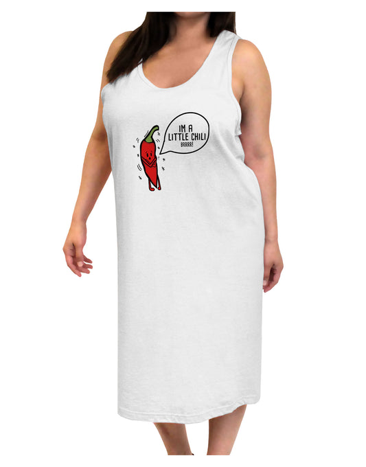 I'm a Little Chilli Adult Tank Top Dress Night Shirt-Night Shirt-TooLoud-White-One-Size-Adult-Davson Sales