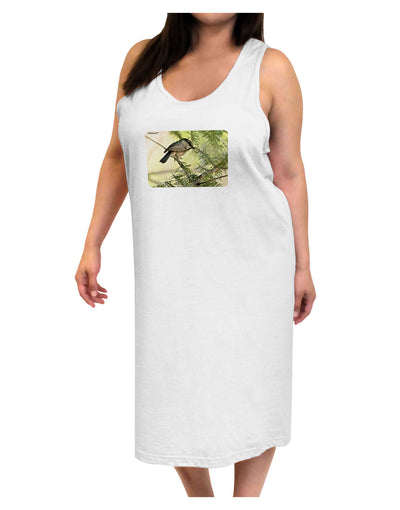 CO Chickadee Adult Tank Top Dress Night Shirt-Night Shirt-TooLoud-White-One-Size-Adult-Davson Sales