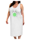 Cute Bunny with Floppy Ears - Green Adult Tank Top Dress Night Shirt by TooLoud-Night Shirt-TooLoud-White-One-Size-Davson Sales