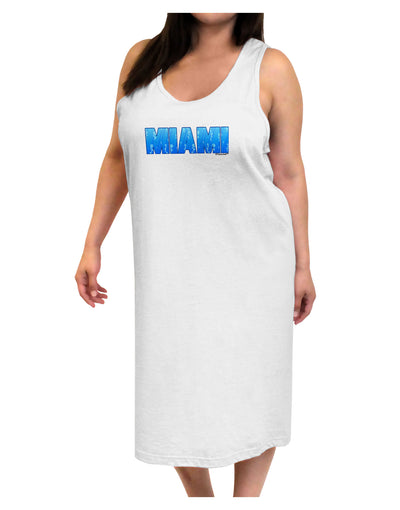 Miami Ocean Bubbles Adult Tank Top Dress Night Shirt by TooLoud-Night Shirt-TooLoud-White-One-Size-Davson Sales